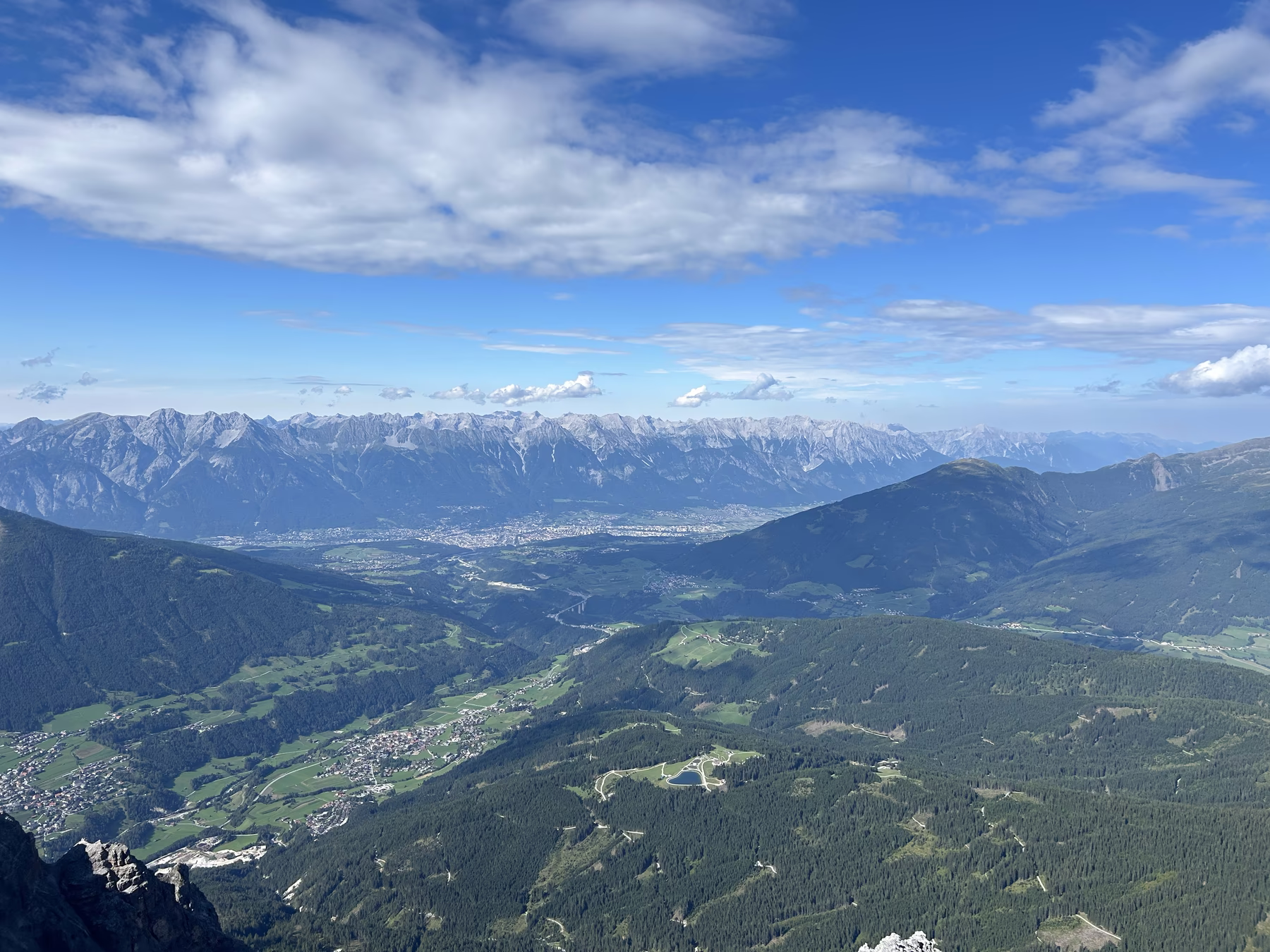 Panorama dalla vetta del Serles
